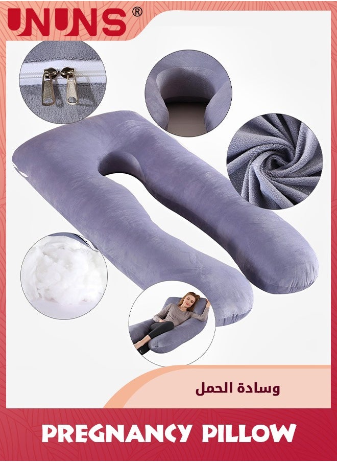 وسادة حمل على شكل حرف U، مقاس 130 سم × 70 سم