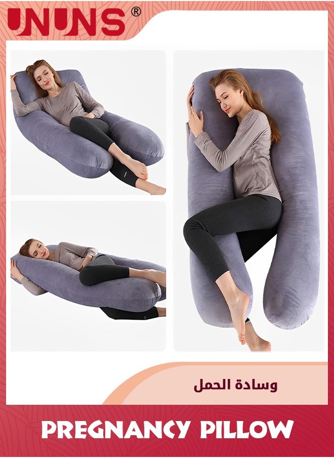 وسادة حمل على شكل حرف U، مقاس 130 سم × 70 سم