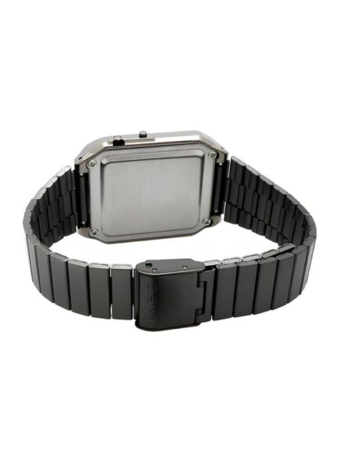 Casio Vintage Digital Calculator Stainless Steel Watch CA-500WEGG-1BDF - Image 3