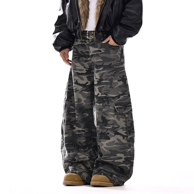 Unisex Classic Denim Jeans Loose Fit Daily Outdoor Wear - Image 1