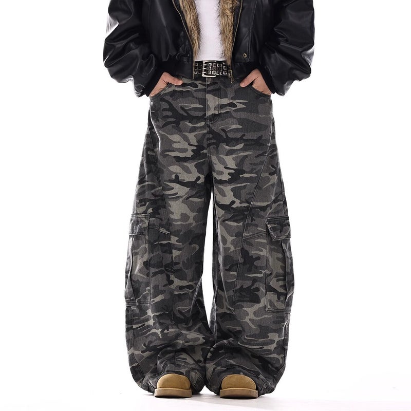 Unisex Classic Denim Jeans Loose Fit Daily Outdoor Wear - Image 4