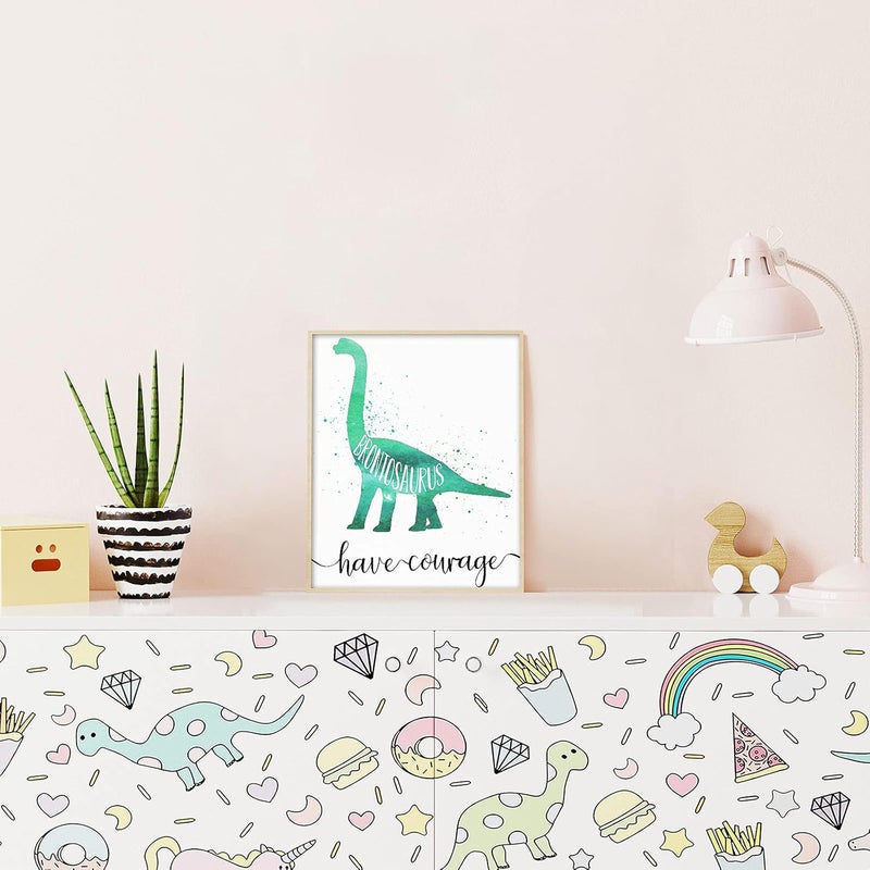 كلاراكو مجموعة من 9 قطع من كلاركو، ديكور غرفة الأولاد على شكل ديناصور، مقاس 8 × 10 بوصة، مطبوعات فنية جدارية على شكل ديناصور، كلمات تحفيزية، اقتباسات ملهمة، ملصقات جدارية لتزيين غرفة الأطفال والفصول الدراسية بدون إطار - Image 5