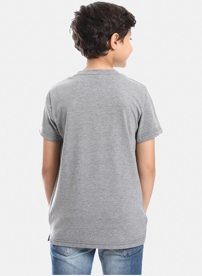 DIADORA Boys Printed Cotton T-Shirt - Image 3