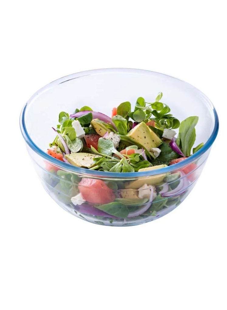 O'Cuisine Ôcuisine Mixing Bowl 3.0L + Glass Measuring Jug 1L | Premium Borosilicate Glass Kitchen Set  - Image 2