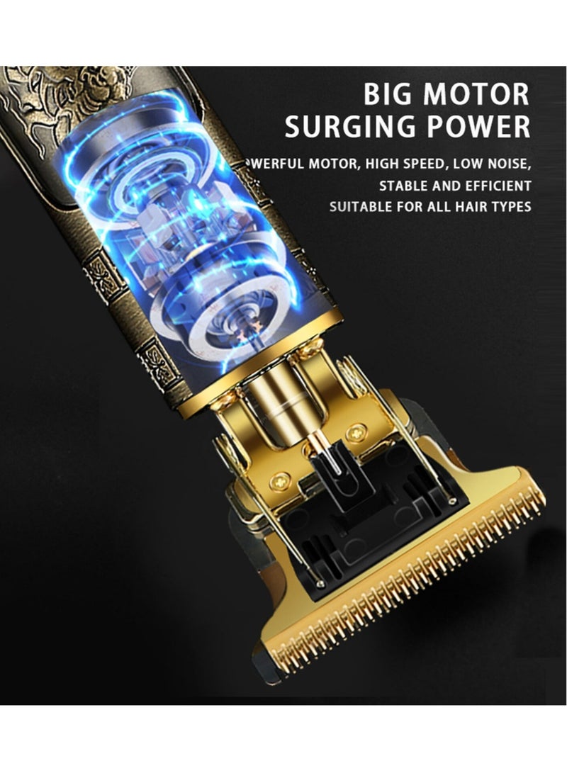 إلترازون Oil Head Electric Hair Clipper Smooth Cutting High Speed USB Charging Tool L2Y3 - Image 3