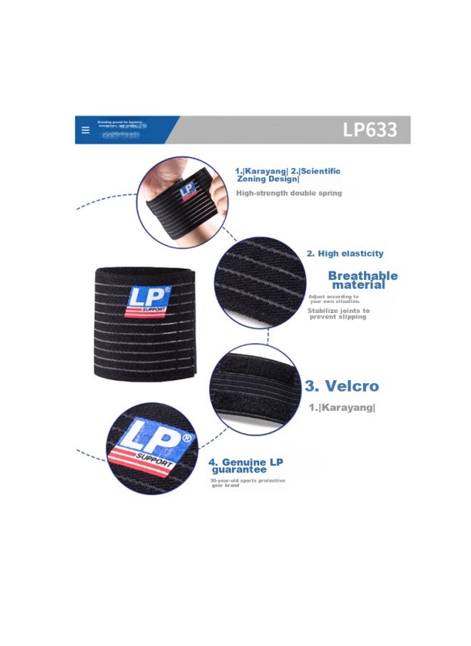 LP Lp633 Fitness Wrist Support Bandage, Breathable, For Badminton, Tennis, Bench Press, Volleyball, Compression Brace, Single Piece, One Size Fits All  - Image 5