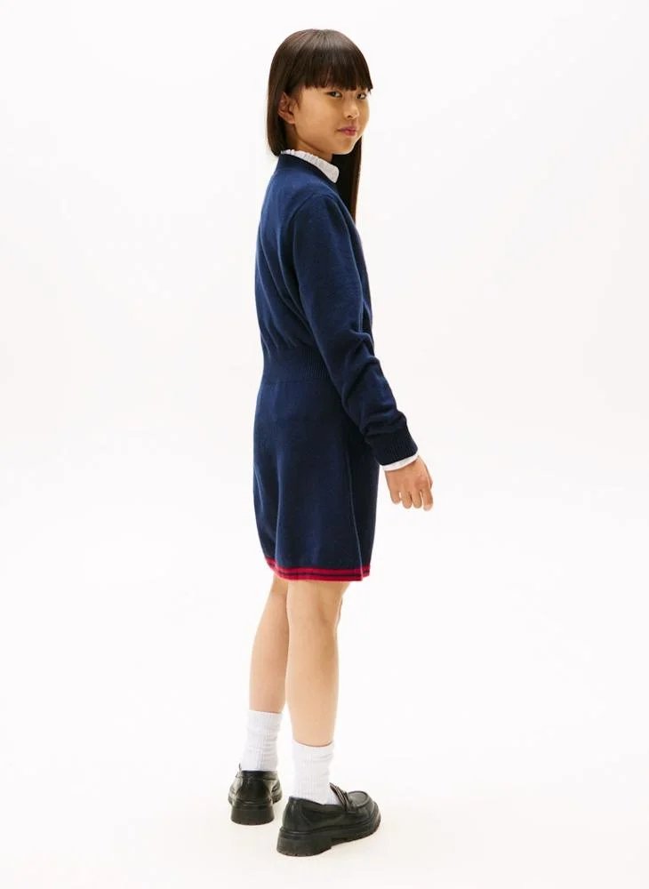TOMMY HILFIGER Kids Varsity Varsity Sweater Dress
