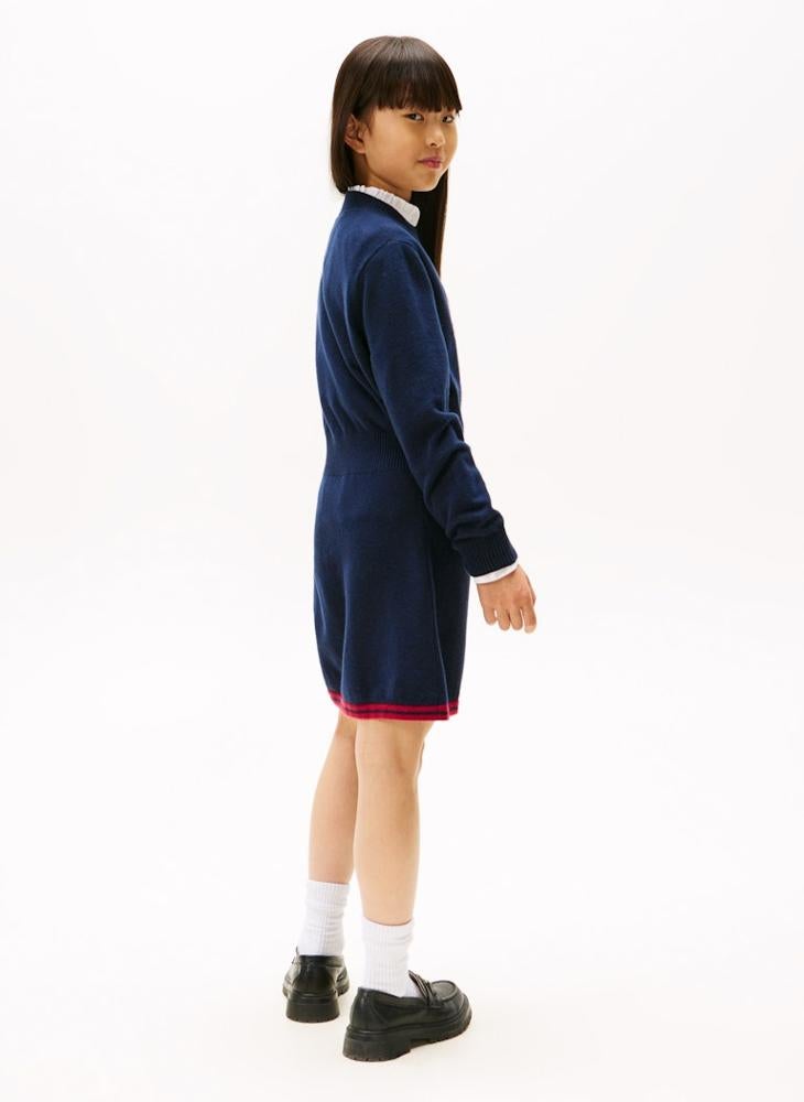 تومي هيلفيغر فستان سترة رياضي للأطفال - Image 2