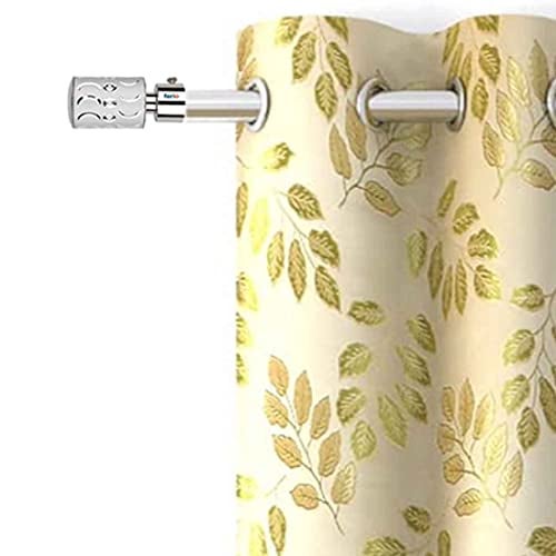 FERIO Stainless Steel Modern Silver Colour Curtain Knobs for Door and Window Fitting Accessories for Home Décor for 1 Inch Rod Only Finials (Pack of 10) - Image 2