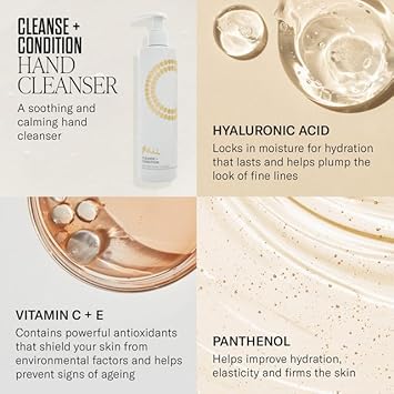 Mii Cosmetics Cleanse Condition Hand Cleanser DualAction Hand Wash Gentle Hand Soap Liquid Cleanser Nourishing Liquid Hand Soap Calming Handwash Liquid Soap for Smooth Clean Hands 300ml - Image 3