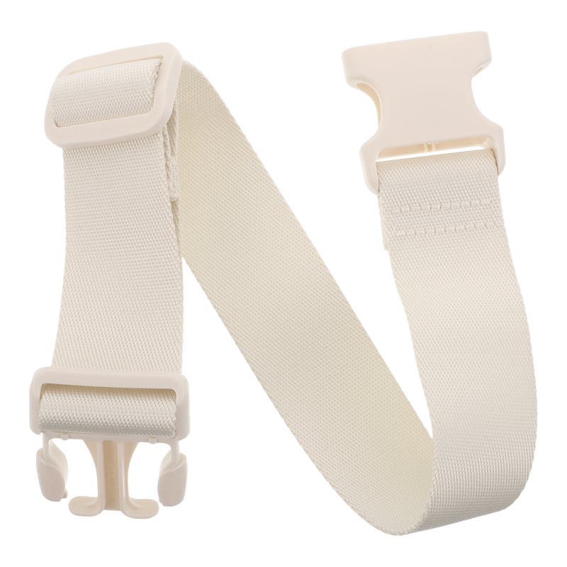 Adjustable Beige Crossbody Strap Replacement with Clips for Outdoor Shoulder Bag Use - Image 1