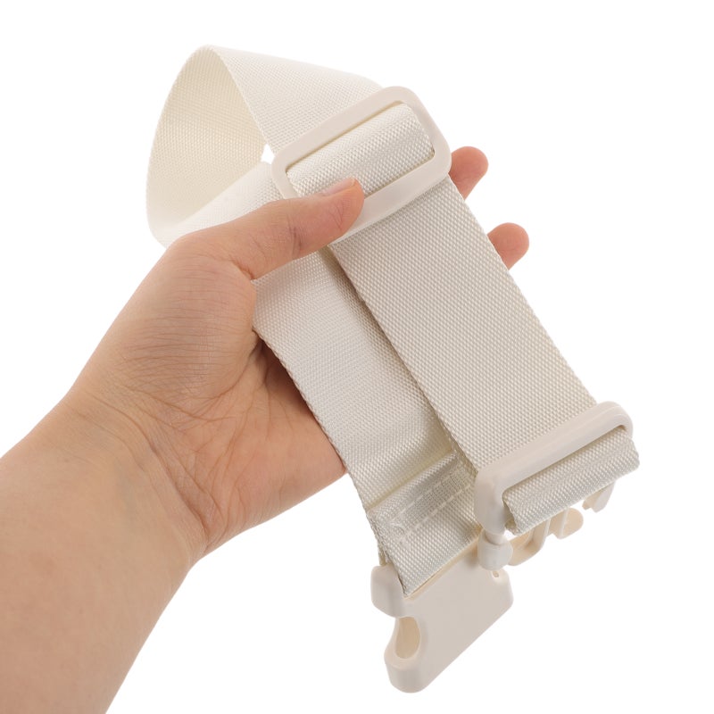 Adjustable Beige Crossbody Strap Replacement with Clips for Outdoor Shoulder Bag Use - Image 3
