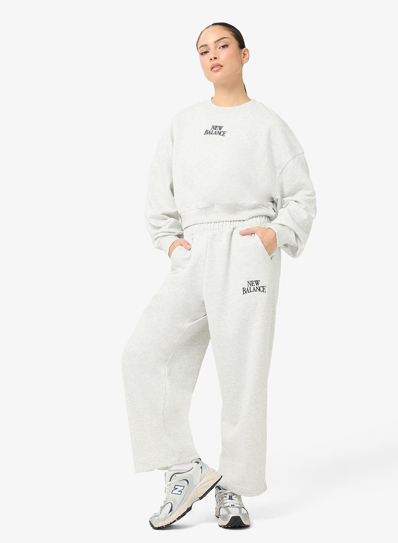 New Balance Linear Heritage Barrel French Terry Sweatpants - Image 4