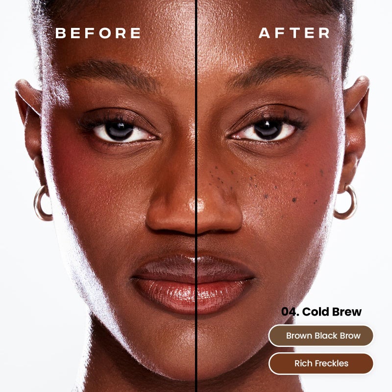 Sacheu Brow & Freckle STAY-N Tinted Eyebrow Gel & Faux Freckle Pen â€” 2-in-1 Longwear Water Resistant Brows Tint, Cruelty-Free & Vegan, Cold Brew - Image 3