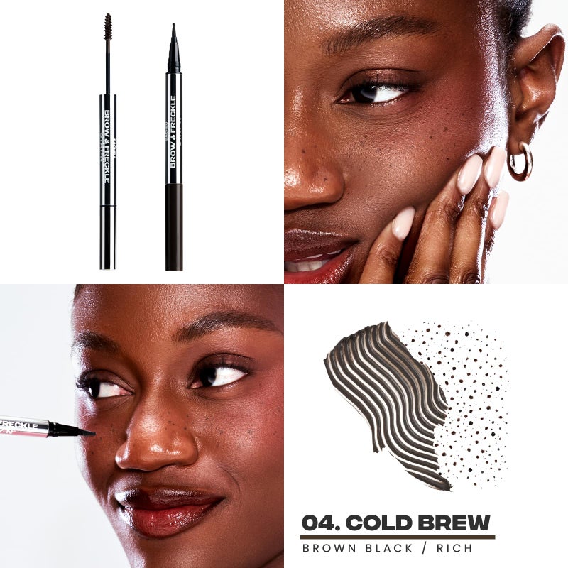 Sacheu Brow & Freckle STAY-N Tinted Eyebrow Gel & Faux Freckle Pen â€” 2-in-1 Longwear Water Resistant Brows Tint, Cruelty-Free & Vegan, Cold Brew - Image 2
