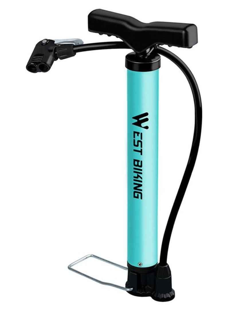 WEST BIKING Cycling Air Pump Portable Compact 35x9x8cm Handheld Bike Tire Inflator for Outdoor Sports and Daily Use - Image 1