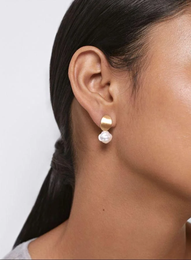 بارفوا أقراط قصيرة مع لؤلؤ