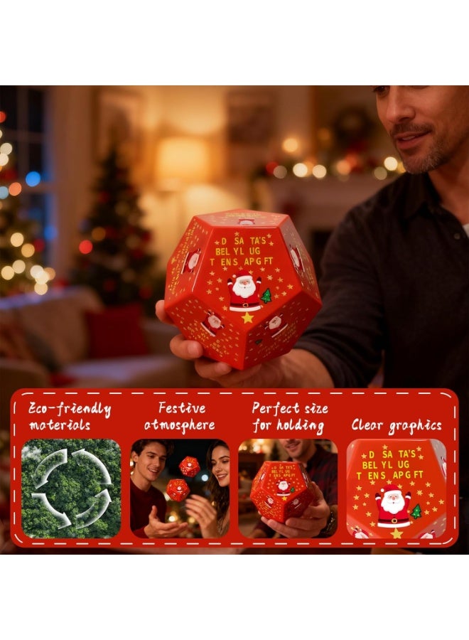 Santa Swap Gift Exchange Dice Game - 12 Sided Christmas Party Game for Family & Friends, Fun Holiday Stocking Stuffer for Kids, Adults, Family Night Activities, Includes Role Play - Image 3