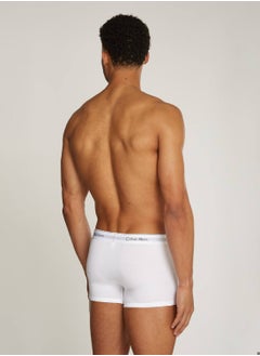 CALVIN KLEIN Men's 3 Pack Trunks - Modern Cotton - Cotton, White  - Image 4