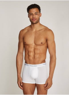 CALVIN KLEIN Men's 3 Pack Trunks - Modern Cotton - Cotton, White  - Image 2