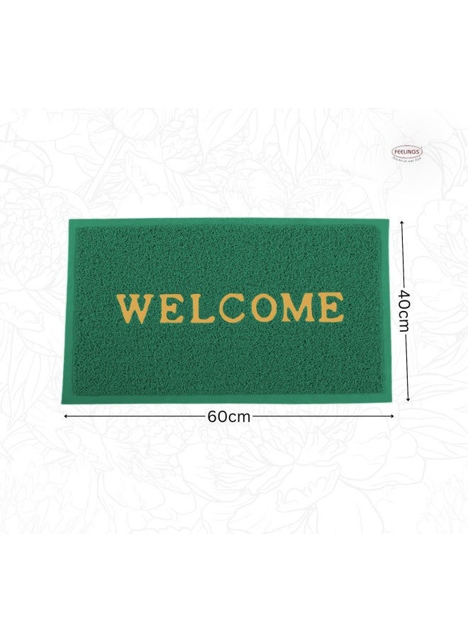 Feelings Feelings Welcome Door Mat 40 X 60 Cm Green  - Image 5