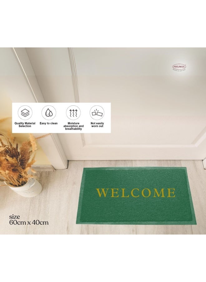 Feelings Feelings Welcome Door Mat 40 X 60 Cm Green  - Image 4
