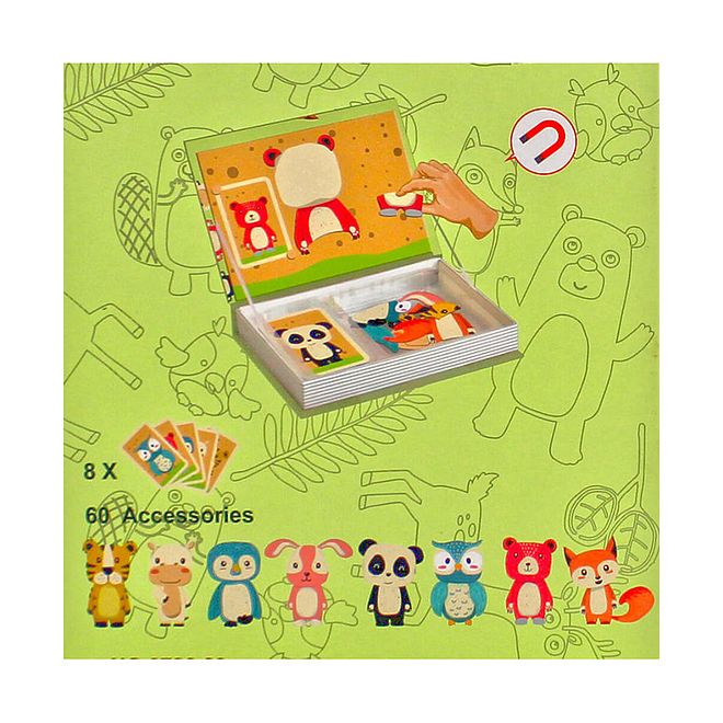 UKR Magnetic Puzzle Book Animals , Educational Toy for Ages 3 , 68 Pcs Tiger, Cow, Penguin & More , Multicolor Magnet Set , Great Gift Idea - Image 5