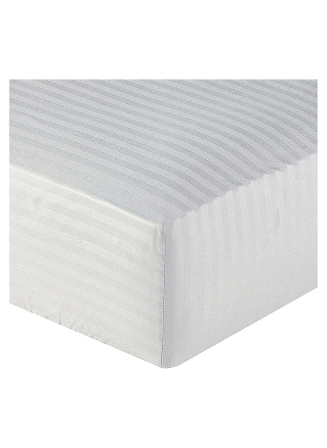 Hotel Collection HOTEL COLLECTION Stripe LIGHT GREY King Size Fitted Sheet 180 x 200 cm with 2 Pillow Cases  - Image 1