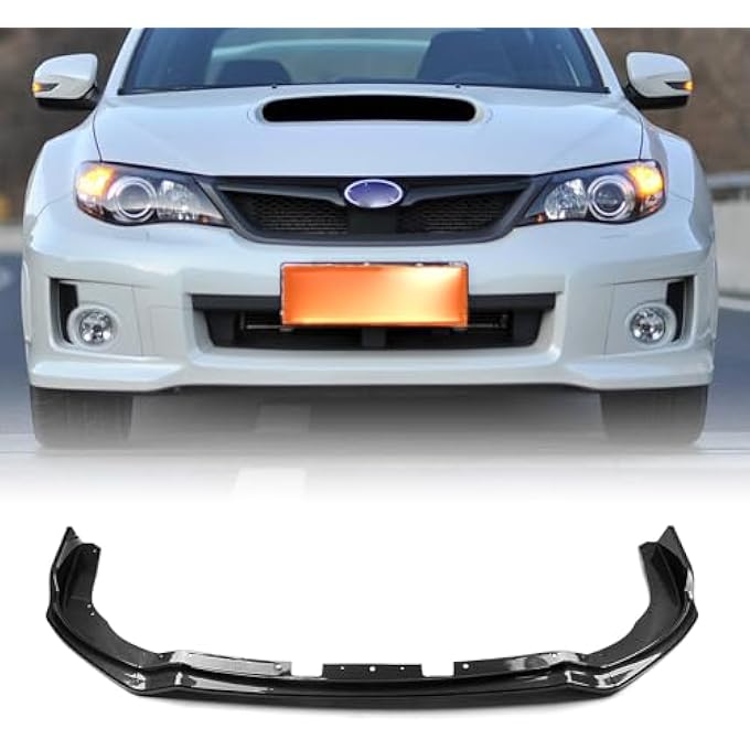 AUSMILA Front Bumper Spoiler Lip Splitter for Subaru Impreza 10.5th 2011-2014 - Image 1