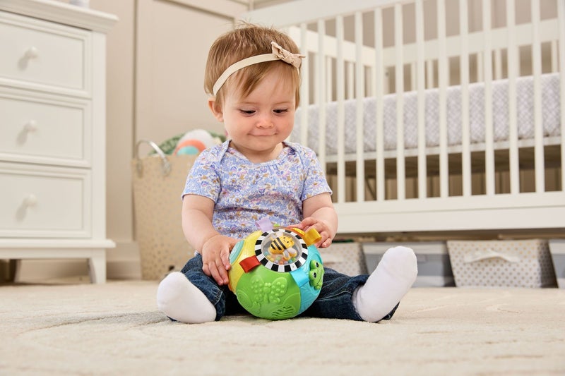 VTech Animal Discoveries Ball – Interactive Learning Toy for Babies | Light-Up Musical Activity Ball with Sounds, Textures & Shapes | Develops Motor Skills, Colors & Animal Recognition - Image 2