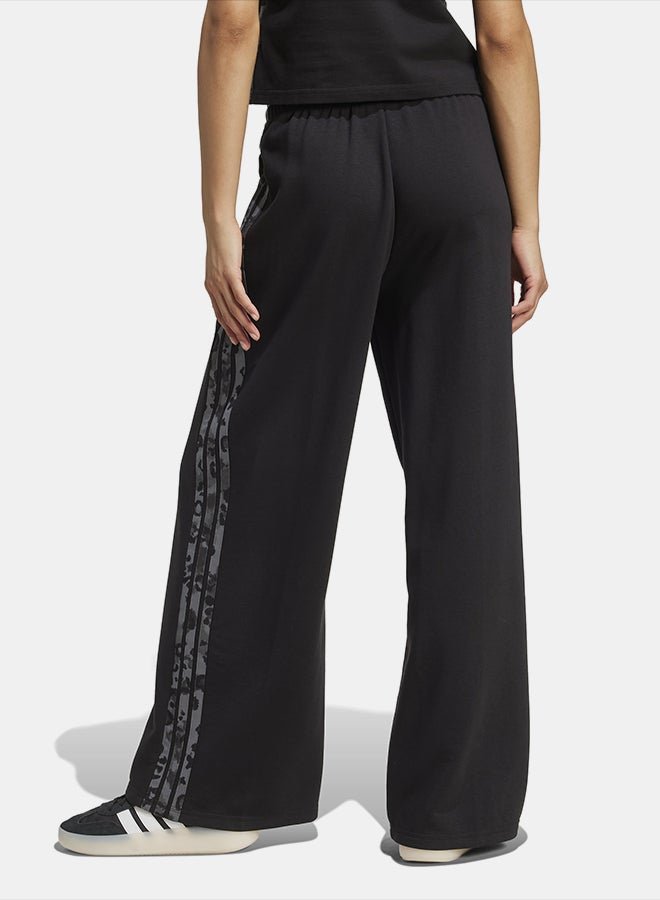Adidas Animal Print 3-Stripes Open Hem Joggers - Image 2