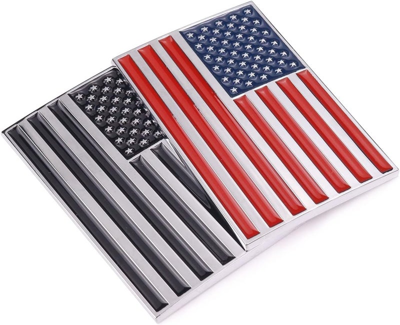 Fsforcar 3D American Flag Metal Car Sticker - USA Flag Decal for Truck, Car, Motorcycle, Boat - Image 5
