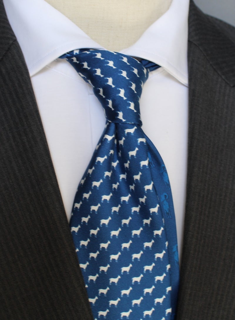 Elliot Martin Elliot Martin tie 100% Silk Twill neck ties Premium Men's Tie (deep navy)  - Image 1