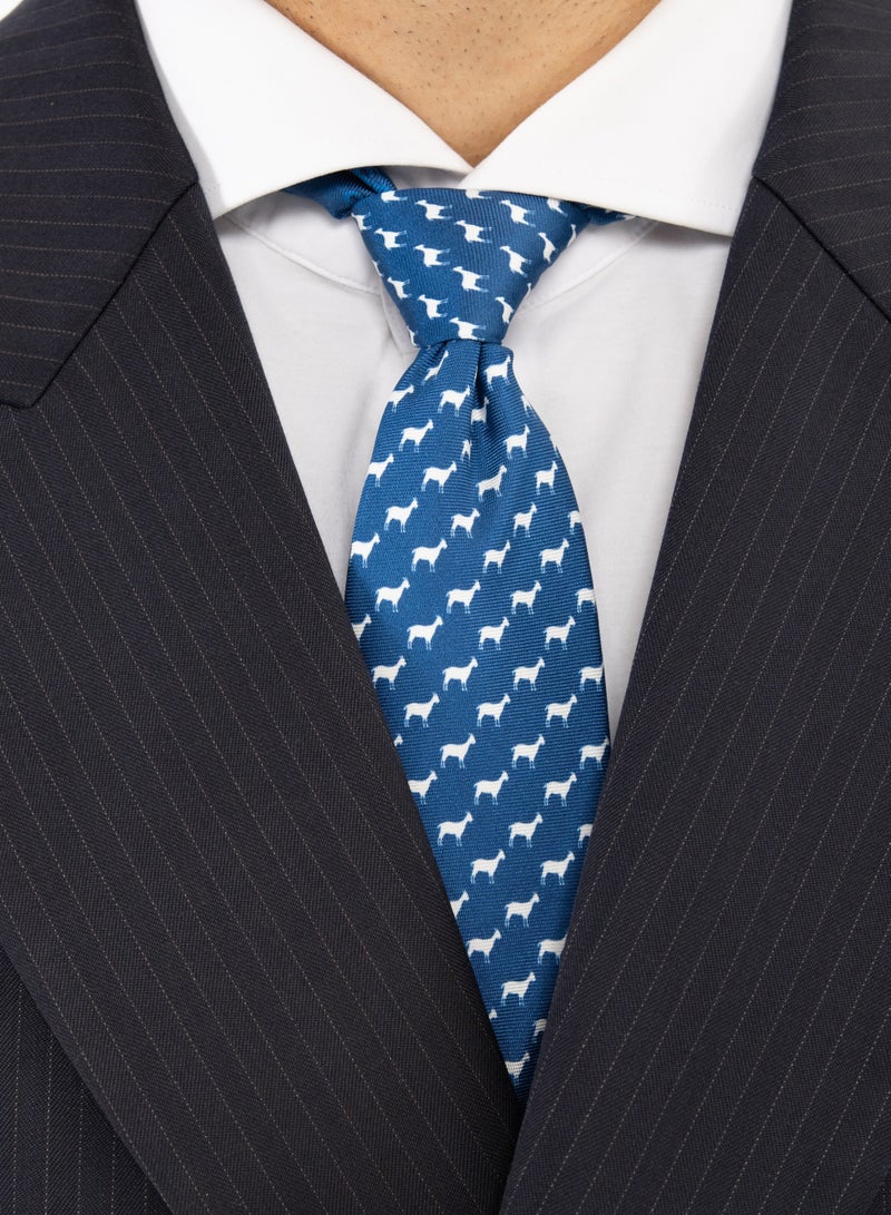 Elliot Martin Elliot Martin tie 100% Silk Twill neck ties Premium Men's Tie (deep navy)  - Image 3