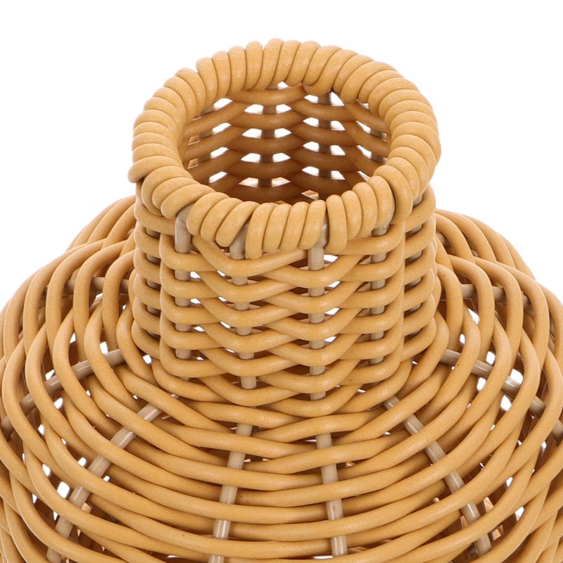 Brown Woven Rattan Vase Handmade Flower Pot for Table Centerpiece and Home Decor - Image 4