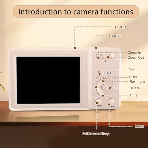 AiTechny 4K Cameras for Photography, Digital Point and Shoot Camera with 56Mp Autofocus 20X Zoom Anti Shake Video Camera with 32GB SD Card for Adults, Teens, Beginners - Image 3