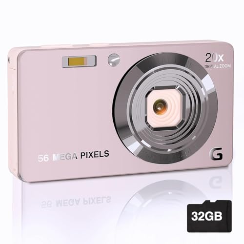 AiTechny 4K Cameras for Photography, Digital Point and Shoot Camera with 56Mp Autofocus 20X Zoom Anti Shake Video Camera with 32GB SD Card for Adults, Teens, Beginners - Image 1