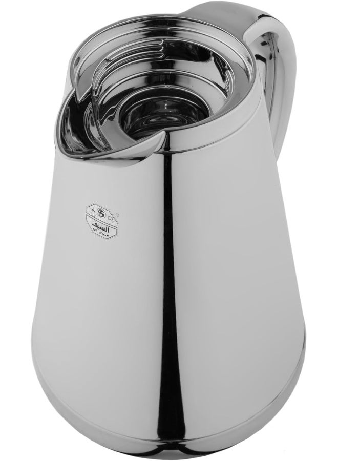 Alsaif Al Saif Hala Coffee and Tea Vacuum Flask, 0.50 Liter Capacity, Chrome - Image 5
