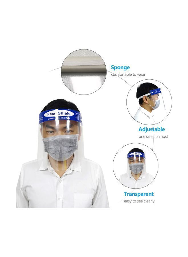 NIBEMINENT Dust Proof Protective Face Shield Clear 32x3x22centimeter - Image 4