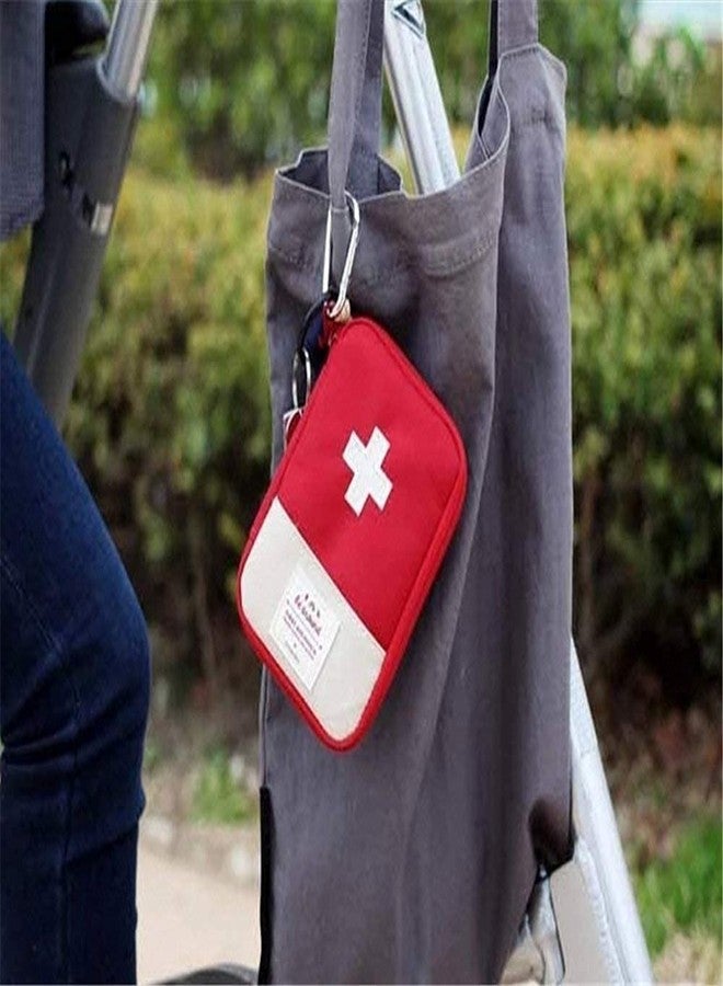 Dayalu First Aid Kit Bag | Medicine Storage Box | Multi-Utility Medicine Pouch | Portable & Spacious Emergency Kit Organizer with Mesh Pouch & Elastic Loops | Perfect for Travel, Camping, Home (Red) - Image 5