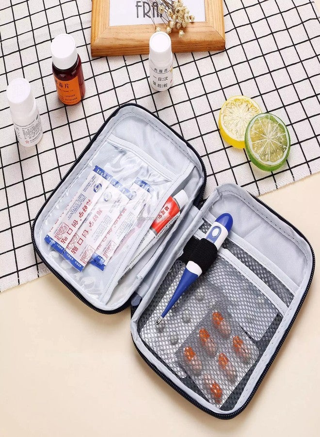 Dayalu First Aid Kit Bag | Medicine Storage Box | Multi-Utility Medicine Pouch | Portable & Spacious Emergency Kit Organizer with Mesh Pouch & Elastic Loops | Perfect for Travel, Camping, Home (Red) - Image 2