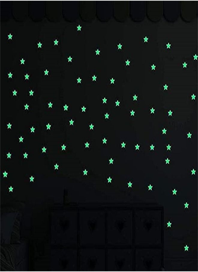 100-Piece Blue Glow in The Dark Luminous Stars Fluorescent Noctilucent Plastic Wall Stickers Murals Decals for Home Art Decor Ceiling Decorate Kids Babys Bedroom Room Decorations - pzsku/Z5BCECBAB416B4A2D7719Z/45/_/1635423194/4a34d4b2-37d3-43c9-9e3c-496d08bf75c0