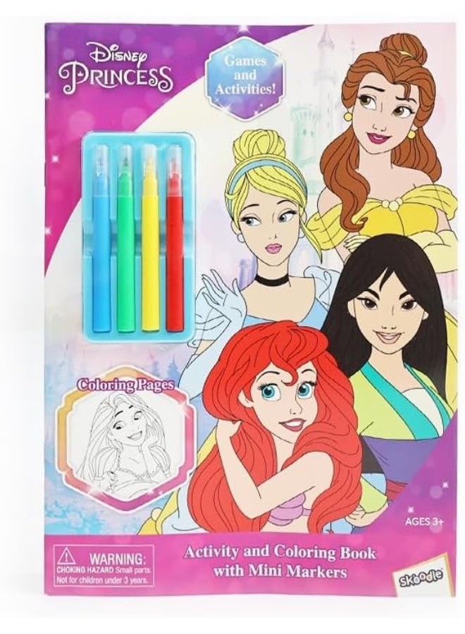 SKOODLE Disney Coloring Activity Books for Kids with 4-Colour Mini Markers Set - Image 1