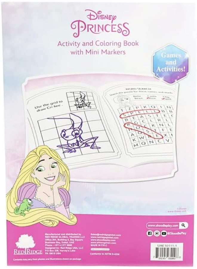 SKOODLE Disney Coloring Activity Books for Kids with 4-Colour Mini Markers Set - Image 4