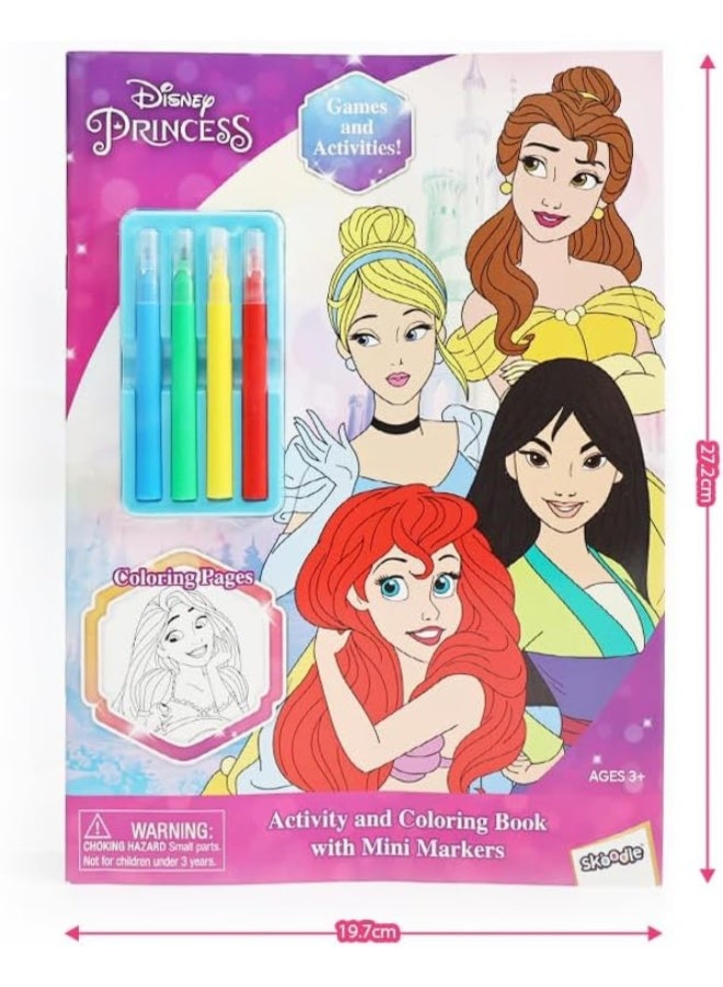 SKOODLE Disney Coloring Activity Books for Kids with 4-Colour Mini Markers Set - Image 3