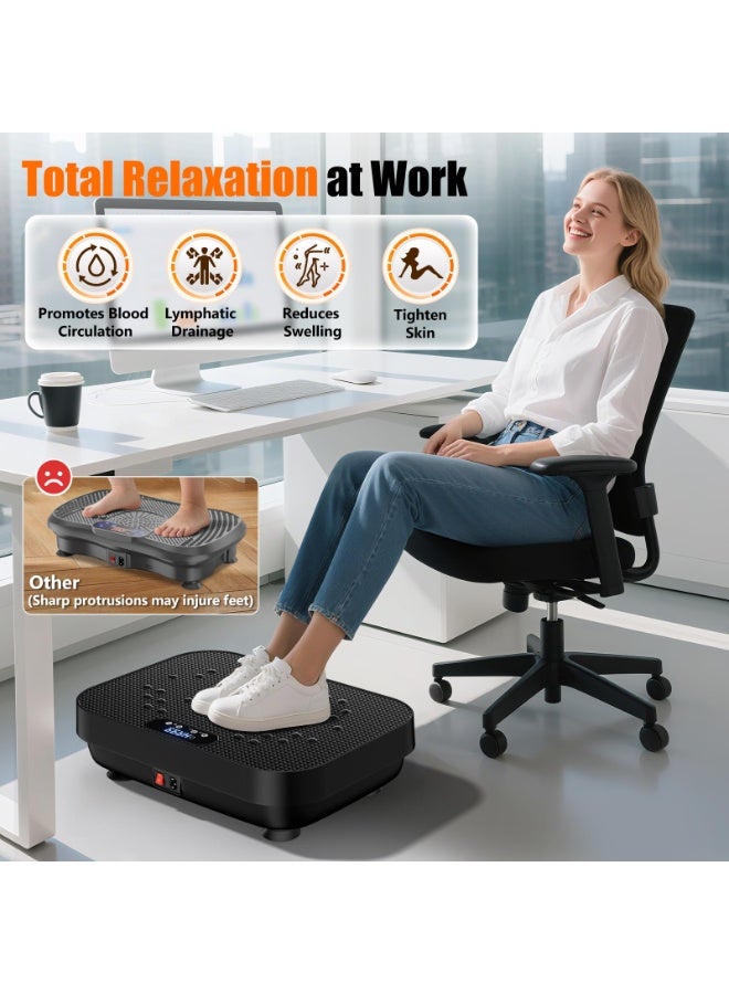 أسيف آلات منصة الاهتزاز، آلة هز الدهون، لوحة اهتزاز صغيرة منزلية جديدة، آلة تشكيل الجسم للتمارين الكسولة، آلة التصريف اللمفاوي للتمرين في صالة الألعاب الرياضية المنزلية - Image 5