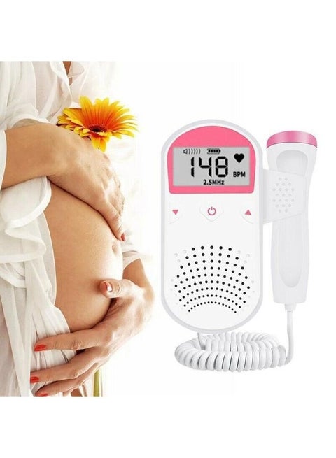 Hand-Held Fetal Heart Rate Monitor with LCD Screen，Intended to Detect Fetal Heartbeats