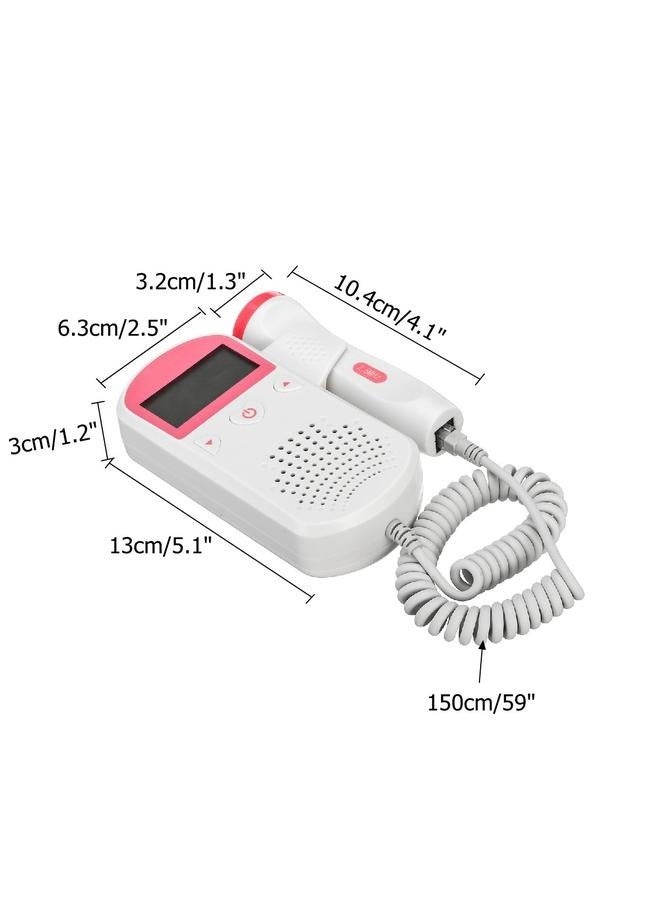Hand-Held Fetal Heart Rate Monitor with LCD Screen，Intended to Detect Fetal Heartbeats