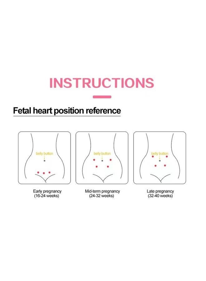 Hand-Held Fetal Heart Rate Monitor with LCD Screen，Intended to Detect Fetal Heartbeats