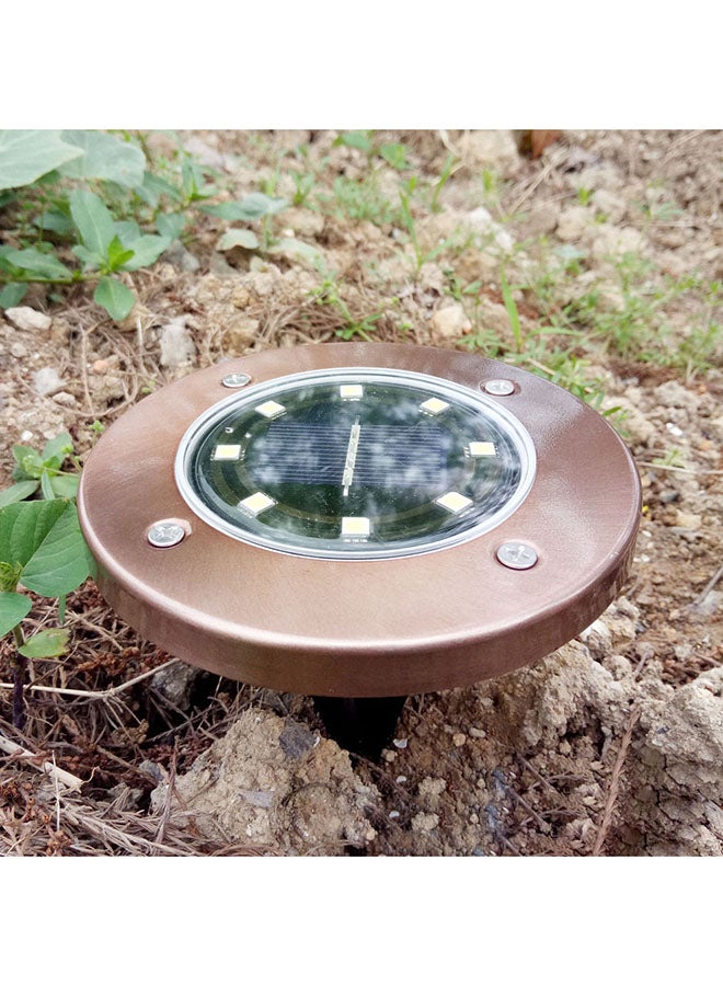 Voberry 4-Piece Waterproof Solar Path LED Light Set Black/Gold - Image 3